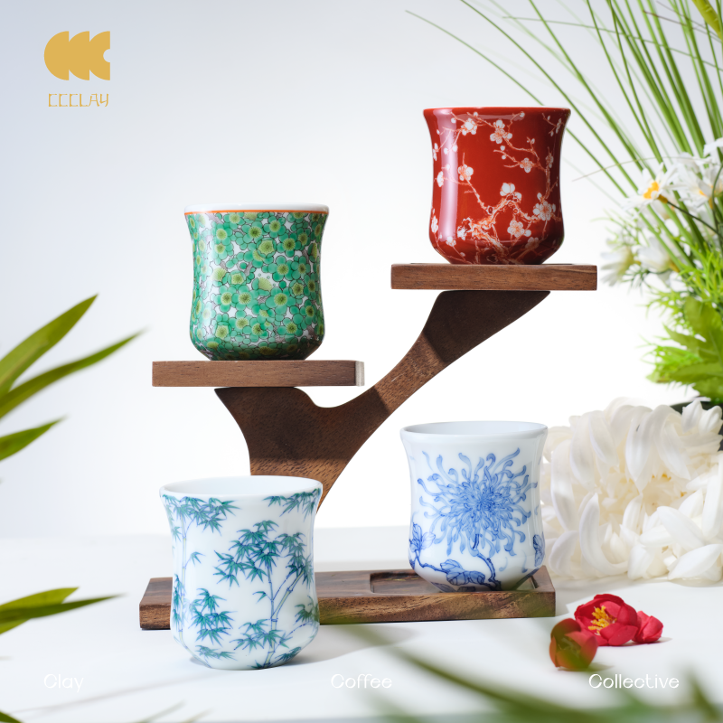 CCCLAY"工"系列 | 梅竹菊 咖啡杯 品鉴杯 陶瓷杯