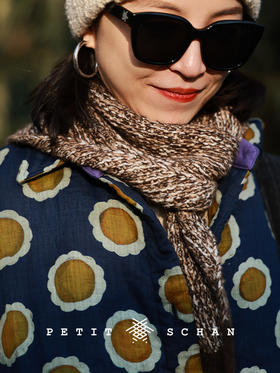 PETIT SCHAN小闪 ACC#047 Amateur 三脚猫 牦牛绒骆驼绒手工编织围巾三角巾