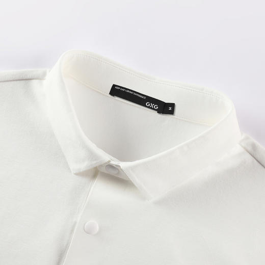 GXG男装25夏季新款户外休闲商务百搭简约纯色翻领短袖Polo衫K&C 商品图6