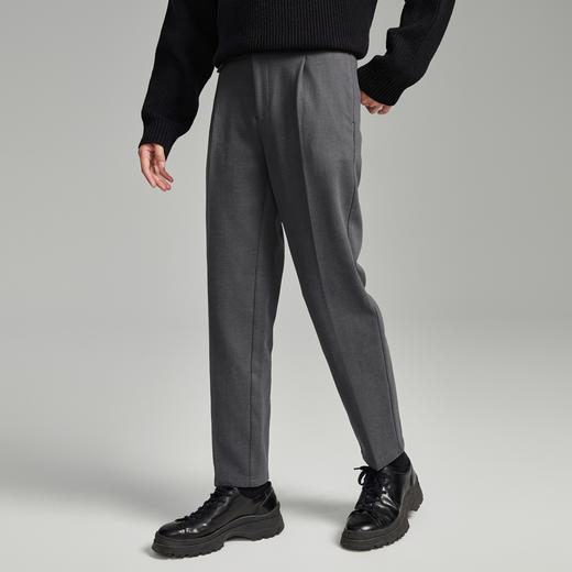 GXG男装秋季日常简约休闲长裤男士百搭直筒裤K&C 商品图8