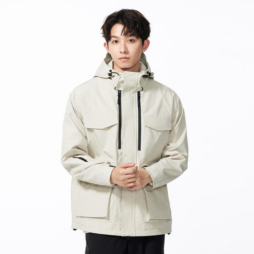 GXG男装【三防】秋季时尚抽绳户外山系拼接贴袋男式连帽夹克K&C 商品图11