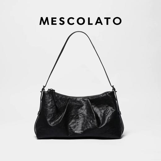 Mescolato hobo懒懒包手工植鞣皮大容量通勤单肩腋下包 商品图3