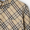 BURBERRY 巴宝莉 男士 B 字盾形刺绣宽松格纹棉质长袖衬衫 格子 8105202 A5686 商品缩略图1