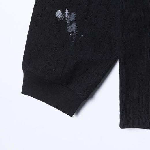 2616010SDSA男士秋冬新款痞帅男装简约时尚泼墨印花圆领长袖T恤百搭时尚 商品图4