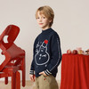 【MQD】男童冬中大童学院风卡通休闲百搭半高领毛衣 商品缩略图2