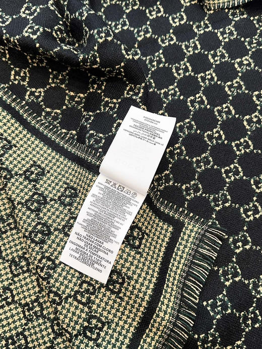 秋冬特惠💰240 古驰围巾【小G双面-Gu秋冬新款，GG时髦复古双面羊毛围巾！！】 商品图1