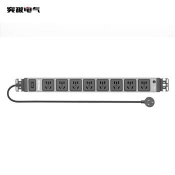 突破PDU机柜插座/插排/插线板/接线板/拖线板 10A 8位1.8米线 过载保护 安推MG37-4L 商品图2