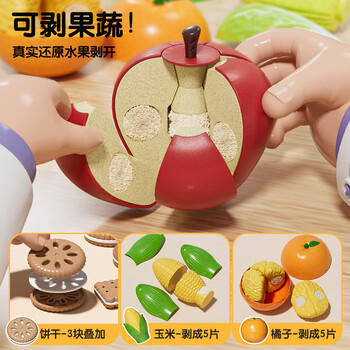 纽奇苹果切切乐儿童玩具水果蔬菜仿真厨房宝宝过家家生日礼物男女孩 /玩具乐器 /绘画/DIY/户外/娃娃/过家家 /仿真/过家家玩具 商品图3