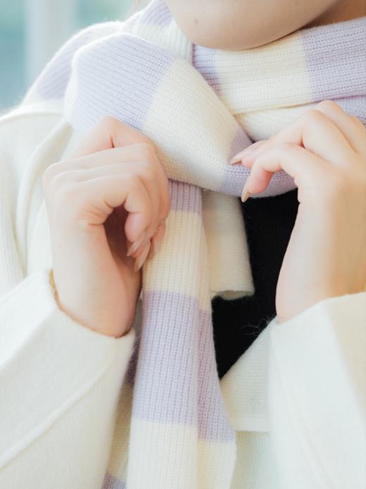 美丽诺羊毛羊绒混纺围巾ACG1SAF069 商品图7