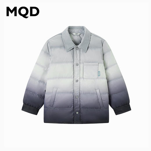 【秒1】【MQD】男童冬季三防休闲渐变印花翻领羽绒服 商品图4