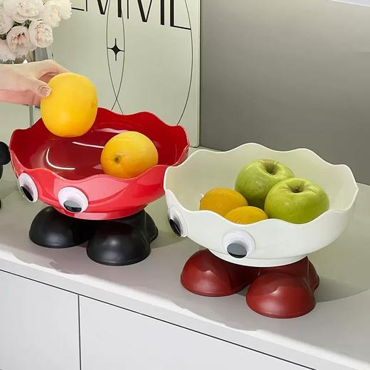 爆款！【小来】9.9买一送一！可爱高脚水果盘，卡通果盘/果篮/收纳盘，家用耐磨易清洁，可沥水 商品图0