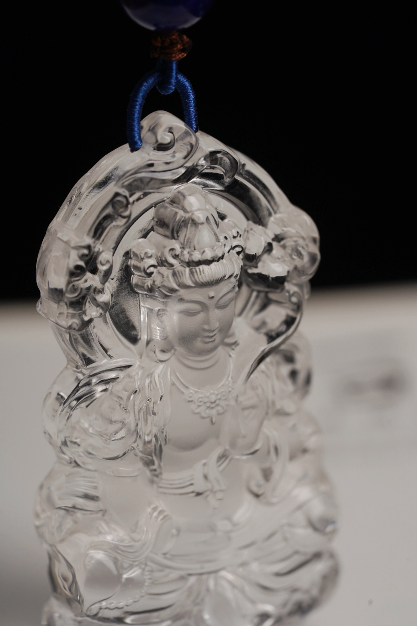 马年守护菩萨｜白水晶大势至观音（一周发货）