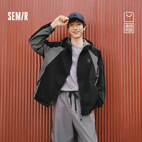 商场同款|森马夹克男春季运动风轻量便服2026新款户外微撞色外套