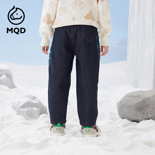 【秒3】【MQD】男童冬季防褪色工装休闲牛仔长裤 商品图3