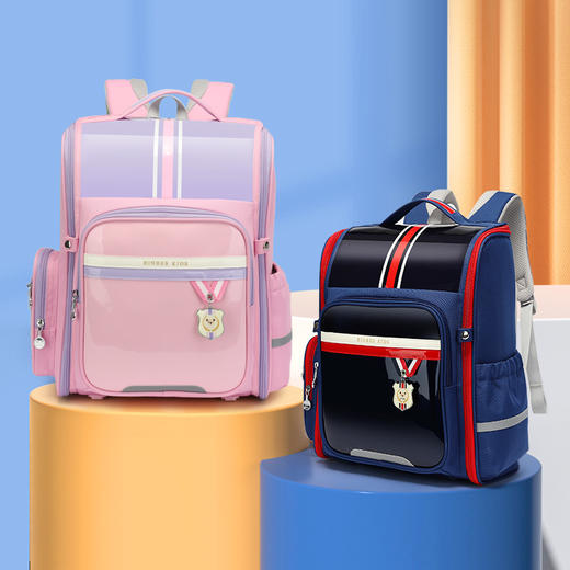 宾比小学生书包1-6年级一二三四五六年级悬浮减重双肩背包顺丰包邮发货一年质保 商品图2