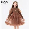 【秒2】【MQD】女童冬季复古蓬松舒适休闲长袖连衣裙 商品缩略图0