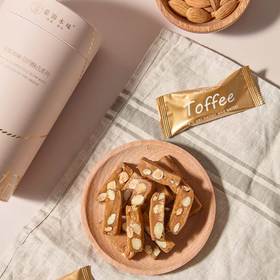 沈爷的宝贝  荣锦本味海盐巴旦木太妃糖 112克/罐 配茶点咖啡零食