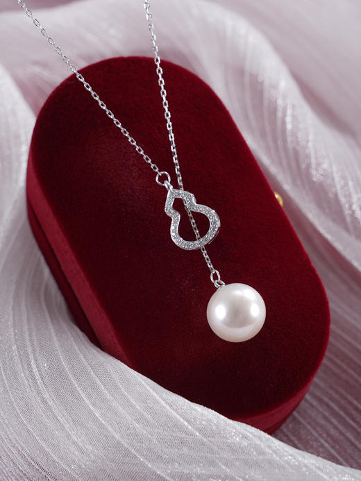 子佩集【福禄拾光】银S925珍珠惜王妃套链【MLTL022】10mm珠吊球葫芦2601 商品图2