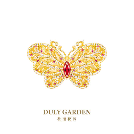 杜丽花园DULY GARDEN金色蝴蝶胸针11871ZGO 商品图0