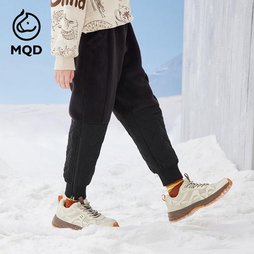 【秒3】【MQD】男童冬季时尚异料拼接休闲针织工装长裤 商品图3