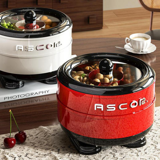 【自带抽屉❗可旋转干果盘】新款敦敦新年果盘茶几高端轻奢高级感糖果零食坚果分格密封收纳。rf 商品图1