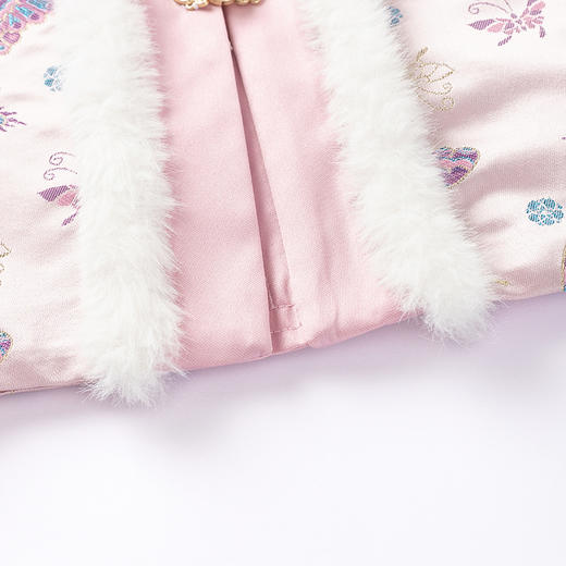 【秒1】【MQD】女童刺绣云肩国风提花精致复古立领棉衣 商品图7