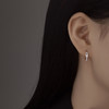 【都市女主】925纯银三环锆石耳圈耳环【BF-ES1673】 商品缩略图1