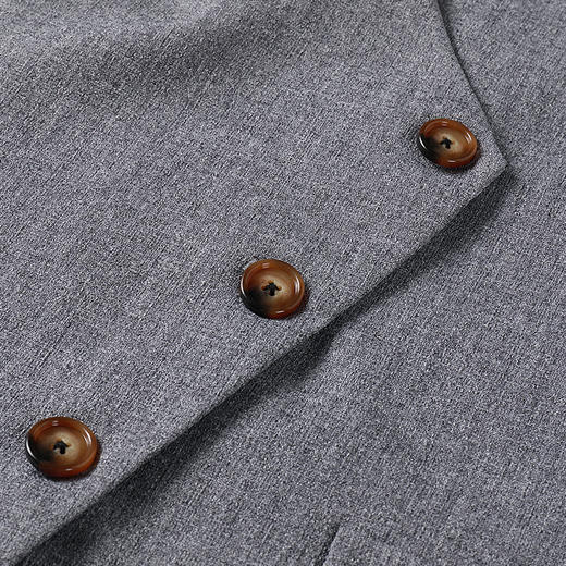 奢姿2025年春季新款大码女装韩系套装胖妹妹复古风马甲百褶三件套9951992813 商品图2