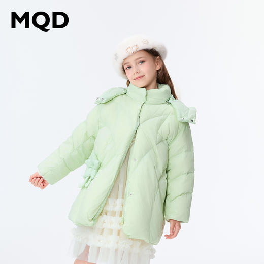 【秒1】【MQD】女童冬季保暖轻柔舒适连帽羽绒服 商品图2