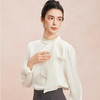 RE253斯尔丽2026春季新款光泽感高级感飘带长袖职业通勤优雅纯色衬衫 商品缩略图9