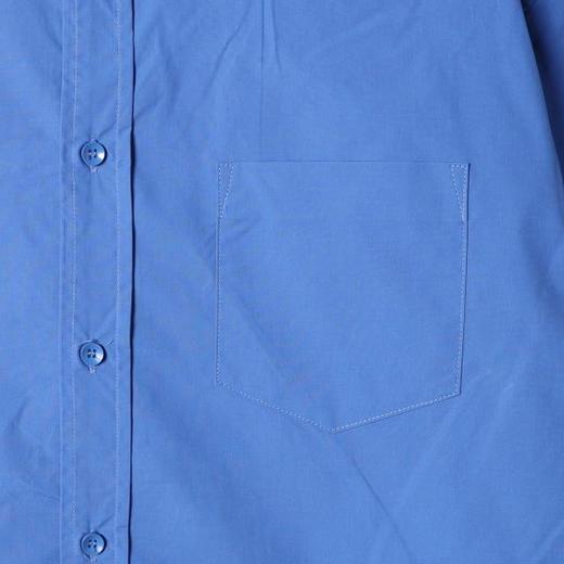 SDSA男士秋冬新款痞帅男装韩版纯色宽松长袖衬衫外套百搭翻领衬衣 商品图2