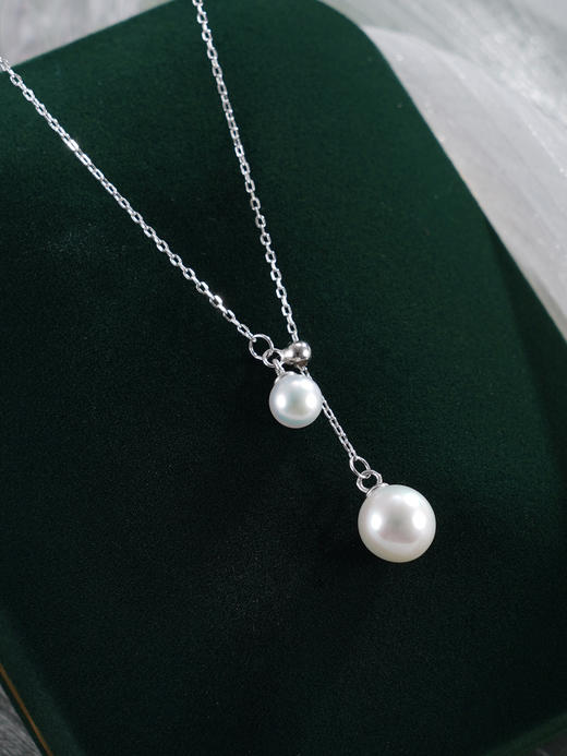 子佩集【月光变奏】银S925珍珠惜王妃套链【MLTL007】5-7mm珠双吊球2601 商品图3