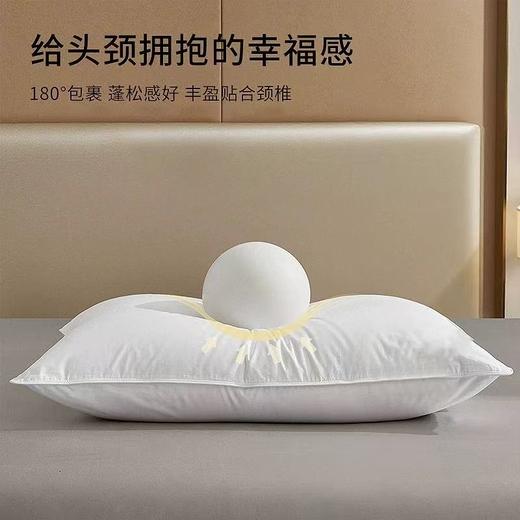 星级酒店鸭绒枕芯床品颈椎低枕柔软 商品图4