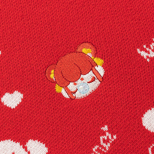 【秒2】【MQD】女童冬季新年童趣图案柔软舒适半高领针织衫 商品图10