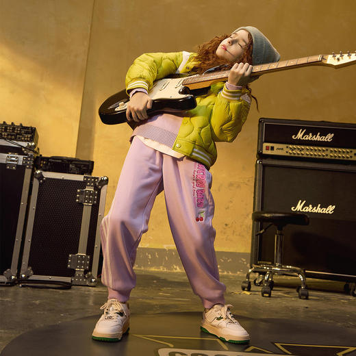 【秒3】【MQD】[天然环保]童装女童春春秋运动裤春装儿童索罗娜运动条杠卫裤 商品图2