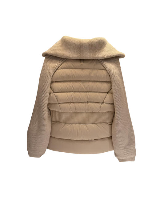 女款羊毛针织拼接收腰羽绒服zh 商品图1