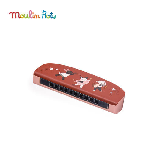 Moulin Roty 假日金属口琴/口风琴 适合3岁+ 音律启蒙 口腔肌肉锻炼 假日系列 法国品牌-713107 商品图2