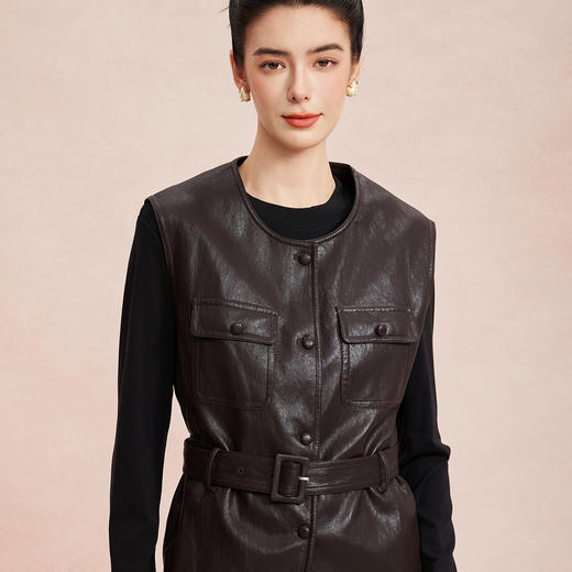 RE804斯尔丽26新款轻奢小香风马甲+网纱连衣裙名媛气质免搭配两件套 商品图4