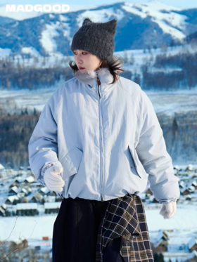 马得工地/MDGDWT142005/ 座山雕毛领派克羽绒服