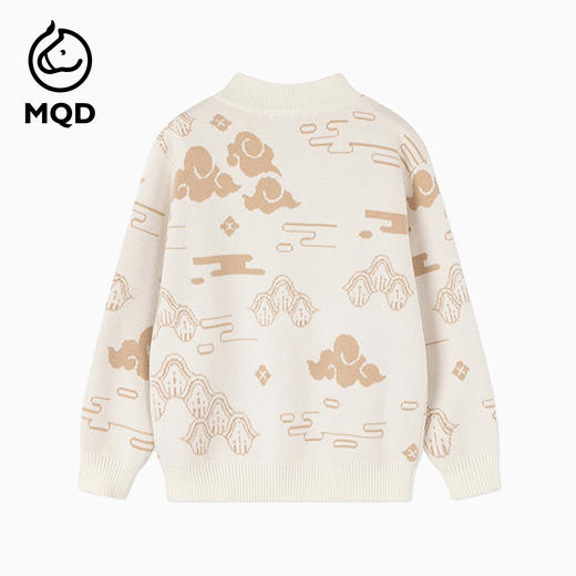 【秒2】【MQD】男童冬季国潮立体绣精致半高领针织衫 商品图5
