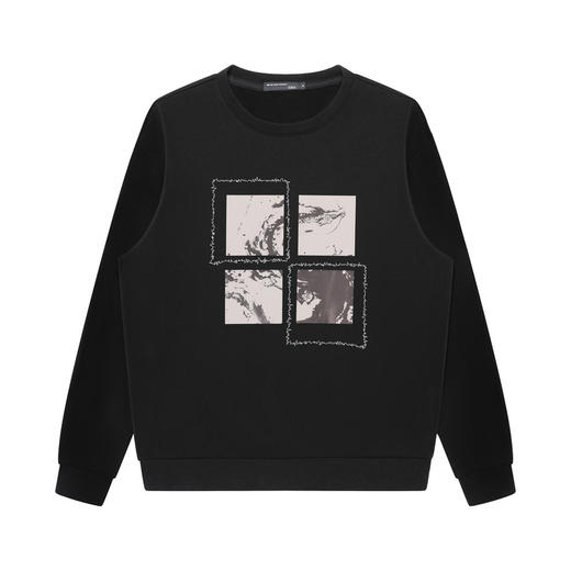 GXG男装【国潮印花】秋季时尚潮流舒适男式圆领长袖套头卫衣K&C 商品图4