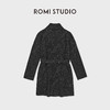 ROMI STUDIO“芝麻底”软糯羊毛纱气质翻领收腰毛织大衣RWDSWT1977 商品缩略图1