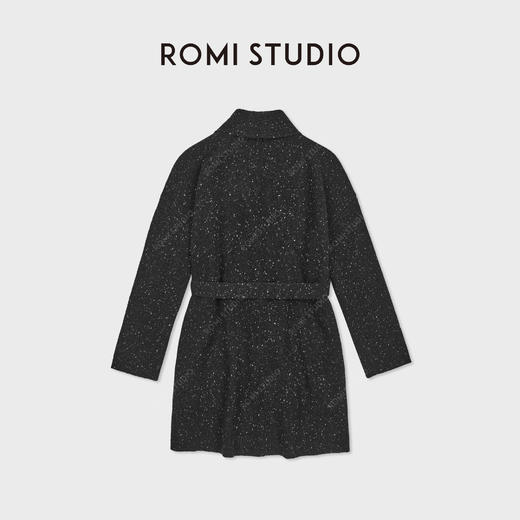 ROMI STUDIO“芝麻底”软糯羊毛纱气质翻领收腰毛织大衣RWDSWT1977 商品图1