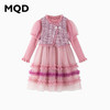 【秒2】【MQD】女童国风优雅小香风网纱长袖连衣裙 商品缩略图6