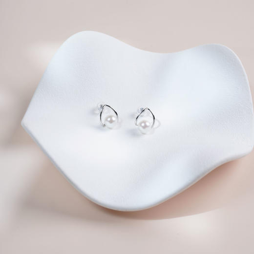 聆听系列S925银 Akoya珍珠耳饰 6.5-7mm 商品图2