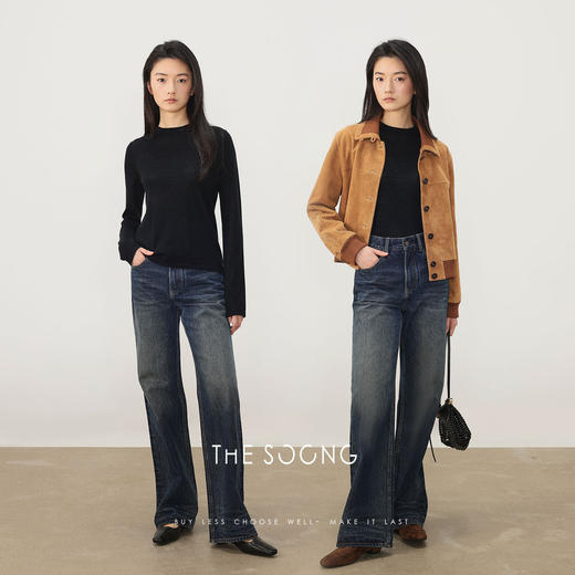 THESOONG"简而随性"意大利超细羊毛高密度柔软弹力肌理毛衣3390 商品图3