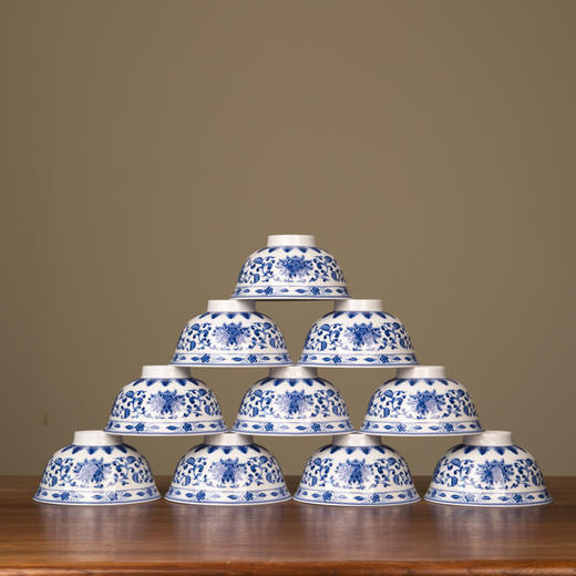 【景德镇陶瓷餐具】 釉中彩  特色花纹单碗/盘  多款可选 商品图2