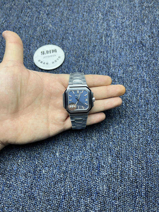 PP+百达翡丽 方形鹦鹉螺 新系列CUBITUS 5821男士腕表 深蓝牛仔 商品图8