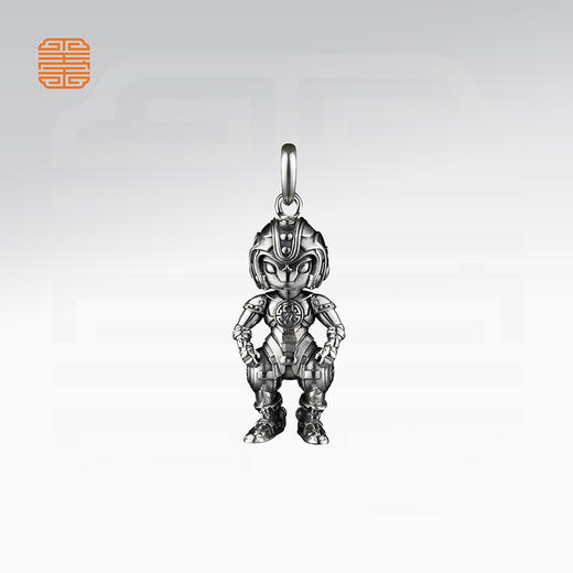 玺匠金铺《足银生肖机甲》足银999 十二生肖吊坠项链生日礼物 商品图6