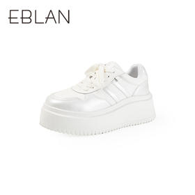 【上新】伊伴2026春季6CM厚底小白鞋时尚百搭白银配色B26158819